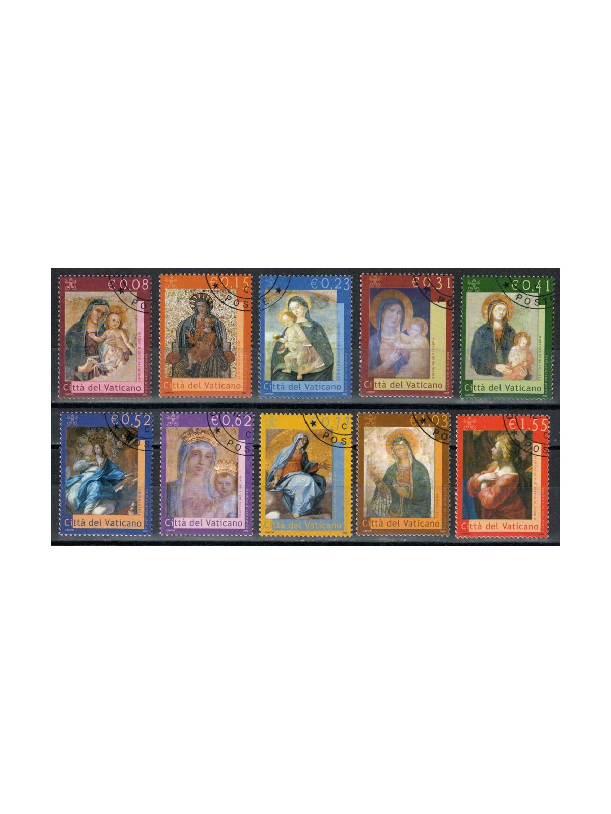 VATICAN 2002 Madonna in the Vatican Basilica 10v us