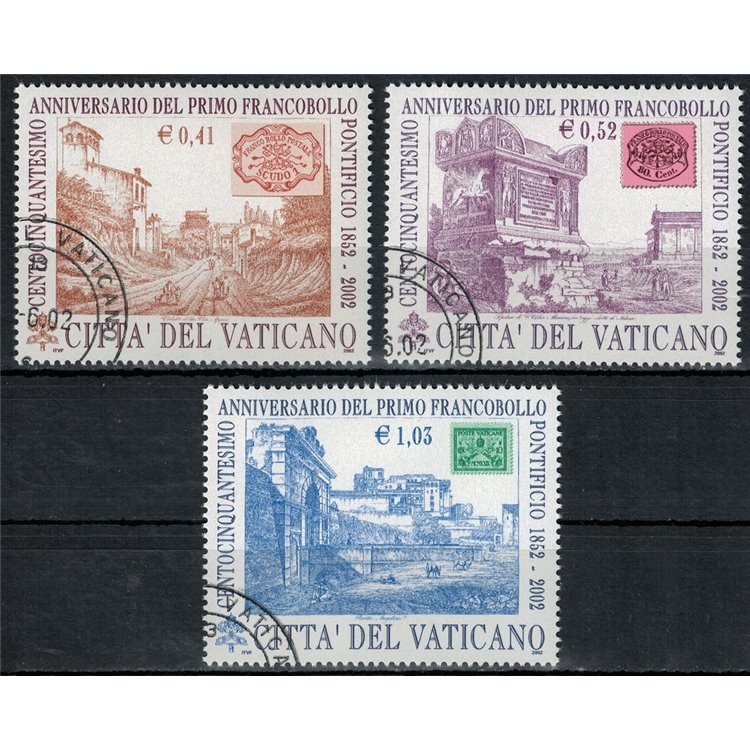 VATICAN 2002 First papal stamp 3v us