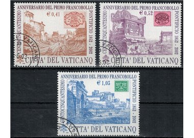 VATICANO 2002 Primo francobollo pontificio 3v us