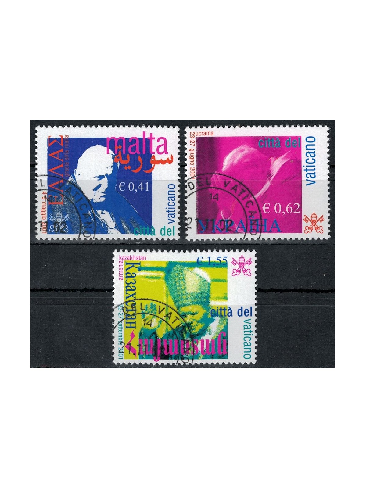 VATICAN 2002 Travels of John Paul II 3v us