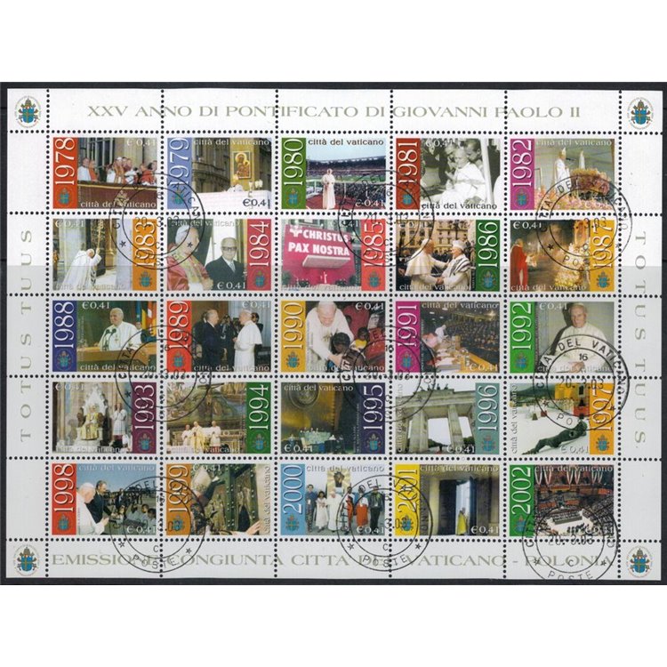 VATICAN 2003 Pontificate of John Paul II s/s us