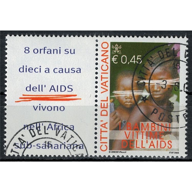 VATICANO 2004 I bambini vittime dell'AIDS us