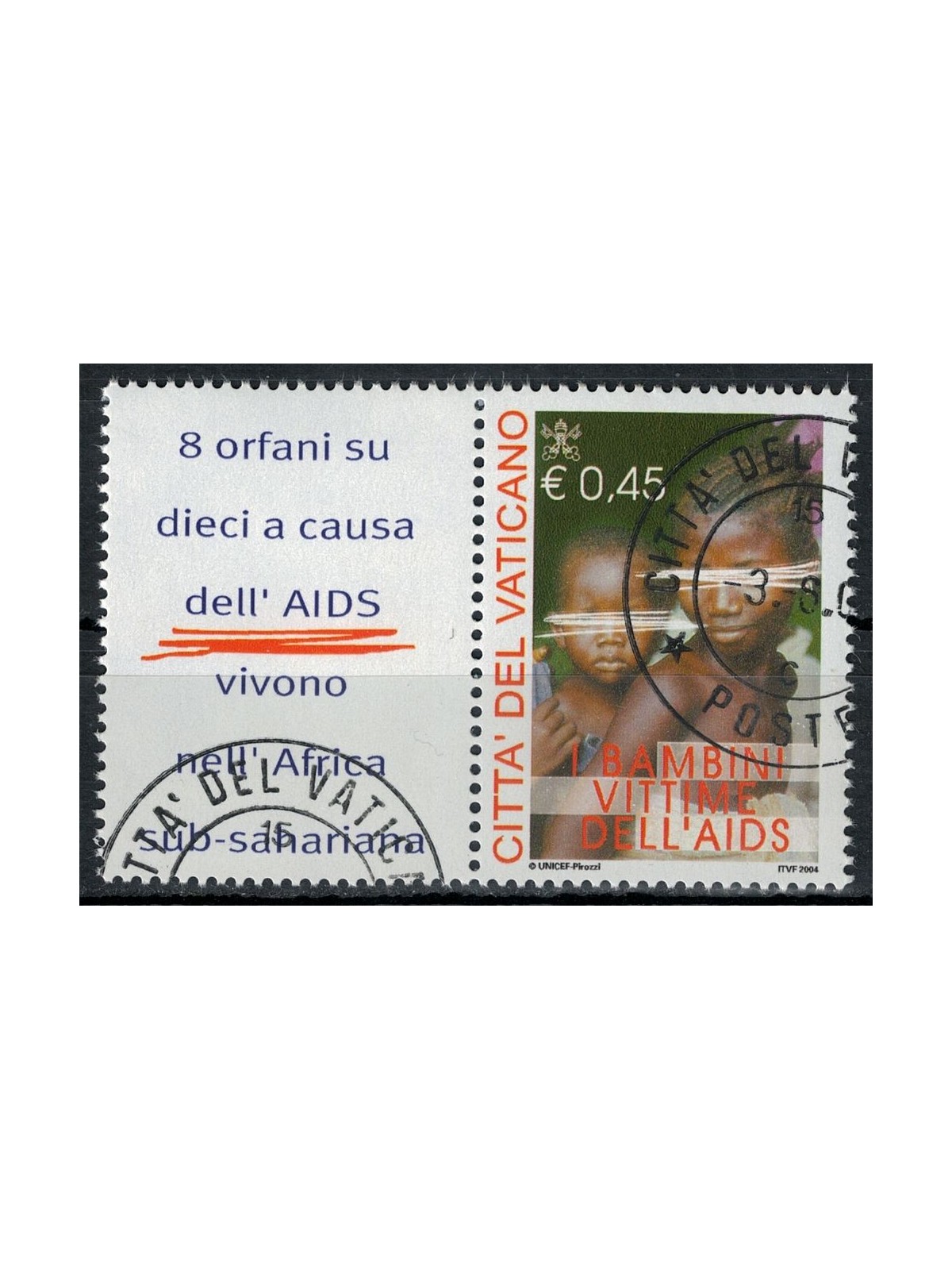 VATICAN 2004 Children victims of AIDS us
