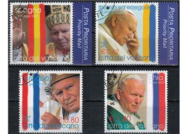 VATICAN 2004 Travels of John Paul II 4v us