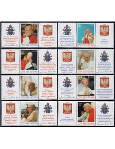 VATICANO 2004 Visite Pastorali del Santo Padre 8v MNH**