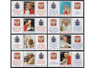 VATICAN 2004 Pastoral Visits of the Holy Father 8v MNH**