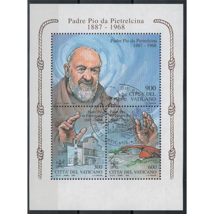 VATICANO 1999 Padre Pio da Pietrelcina BF us