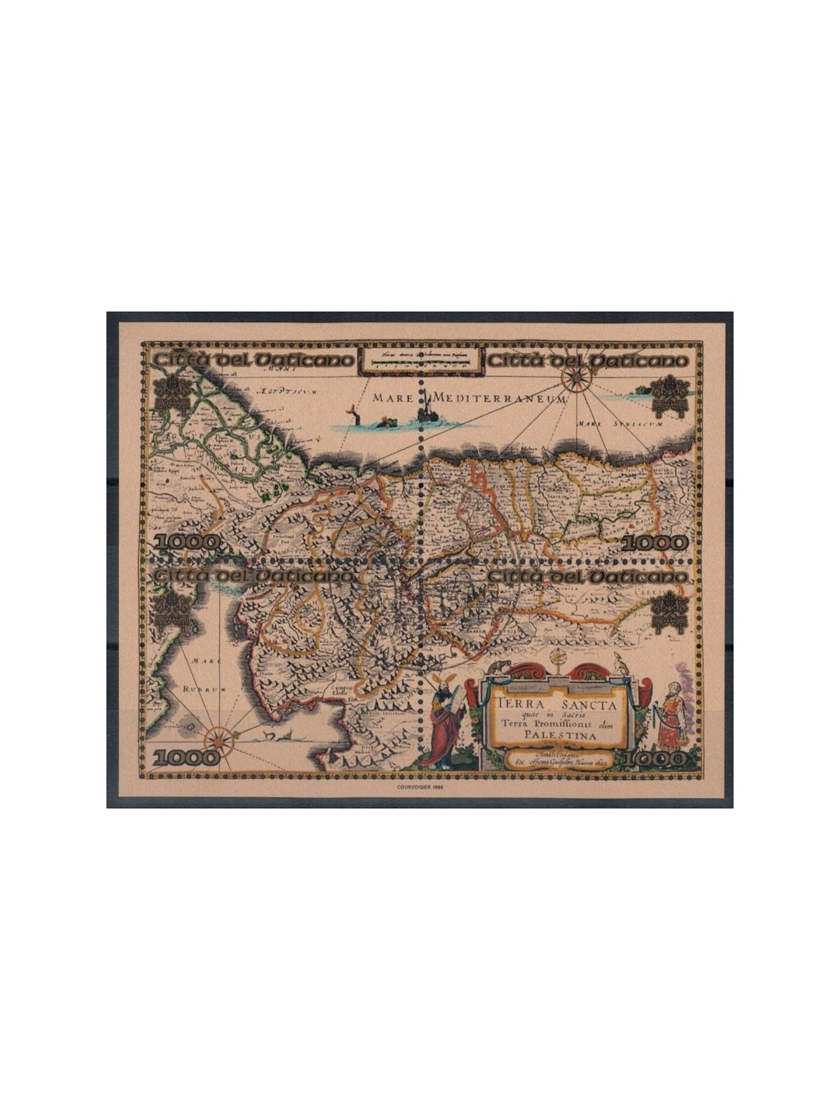 VATICAN 1999 Holy Places of Palestine s/s us