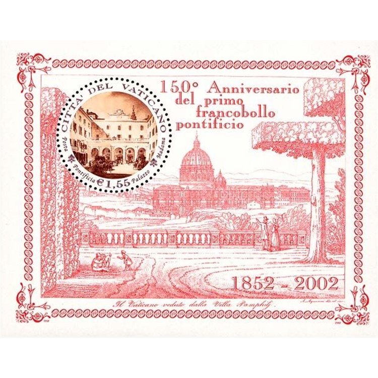 VATICAN 2002 First Papal Stamp s/s MNH**
