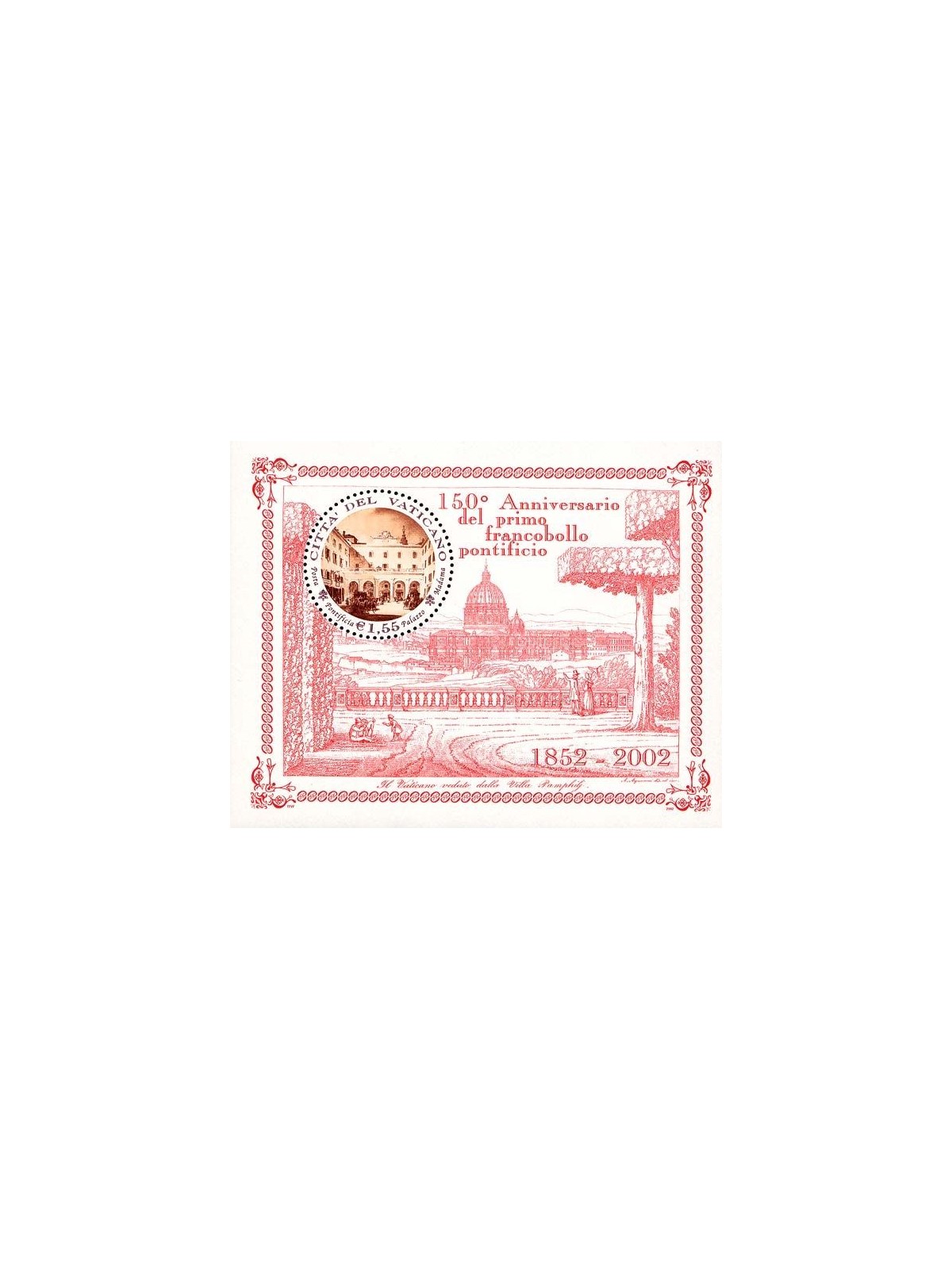 VATICAN 2002 First Papal Stamp s/s MNH**