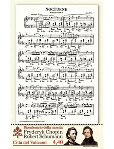 VATICANO 2010 Chopin e Schumann BF MNH**