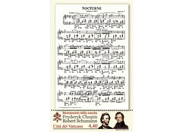 VATICANO 2010 Chopin e Schumann BF MNH**