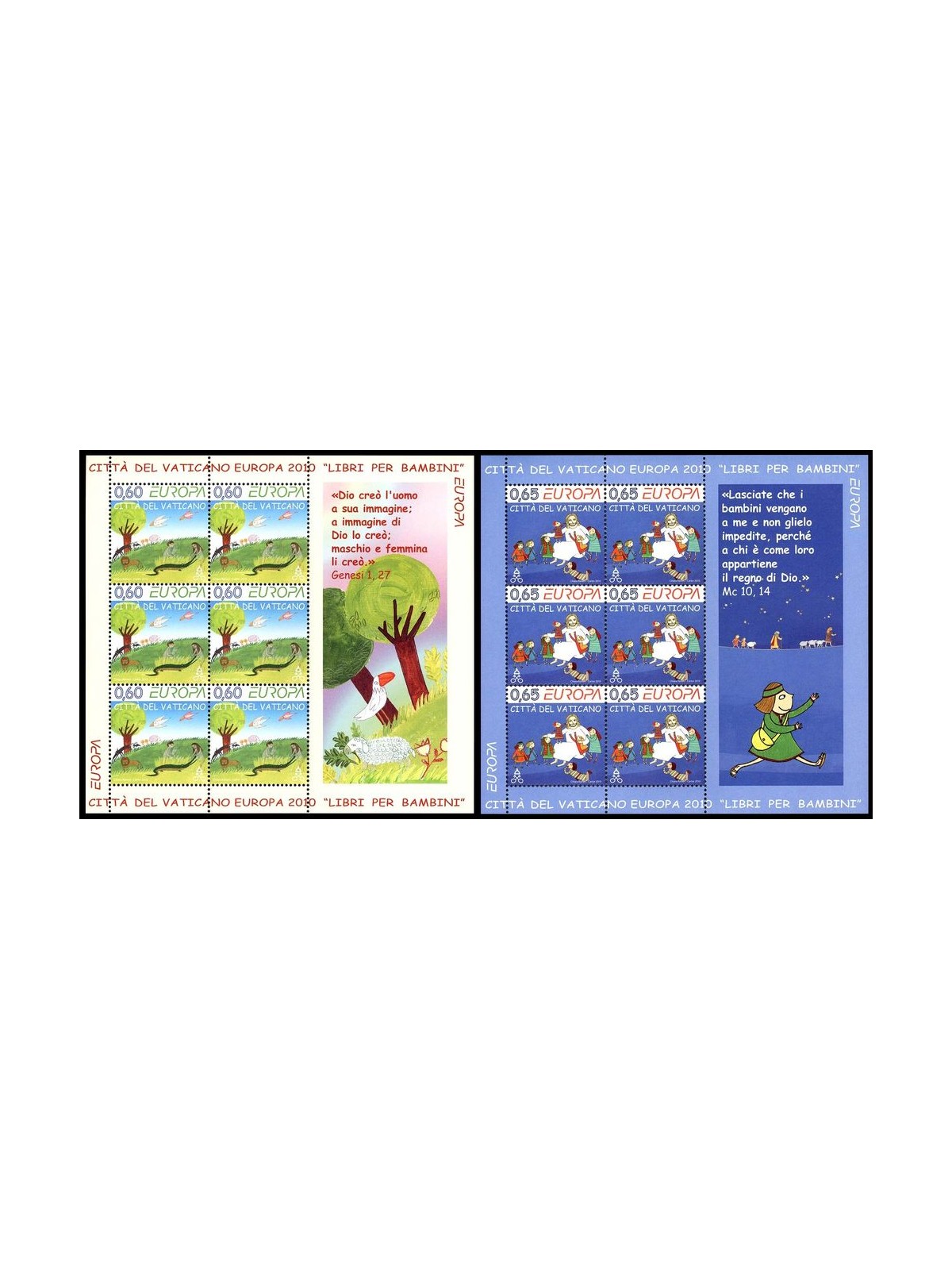 VATICAN 2010 Europe 2 s/s MNH**