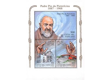 VATICAN 1999 Padre Pio of Pietrelcina s/s MNH**