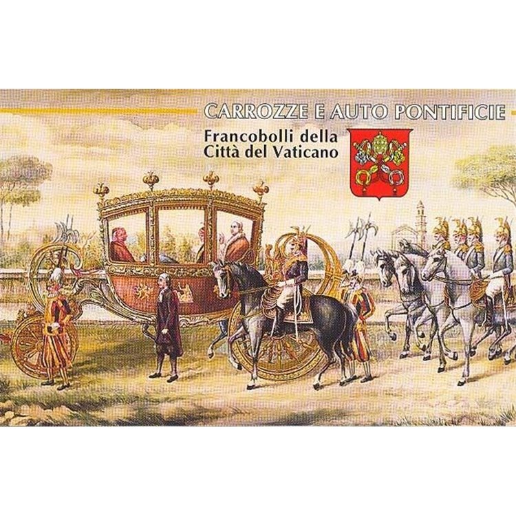 VATICANO 1997 Carrozze ed auto pontificie LB MNH**