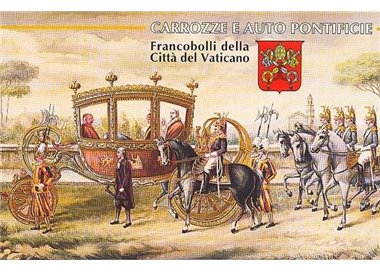 VATICANO 1997 Carrozze ed auto pontificie LB MNH**