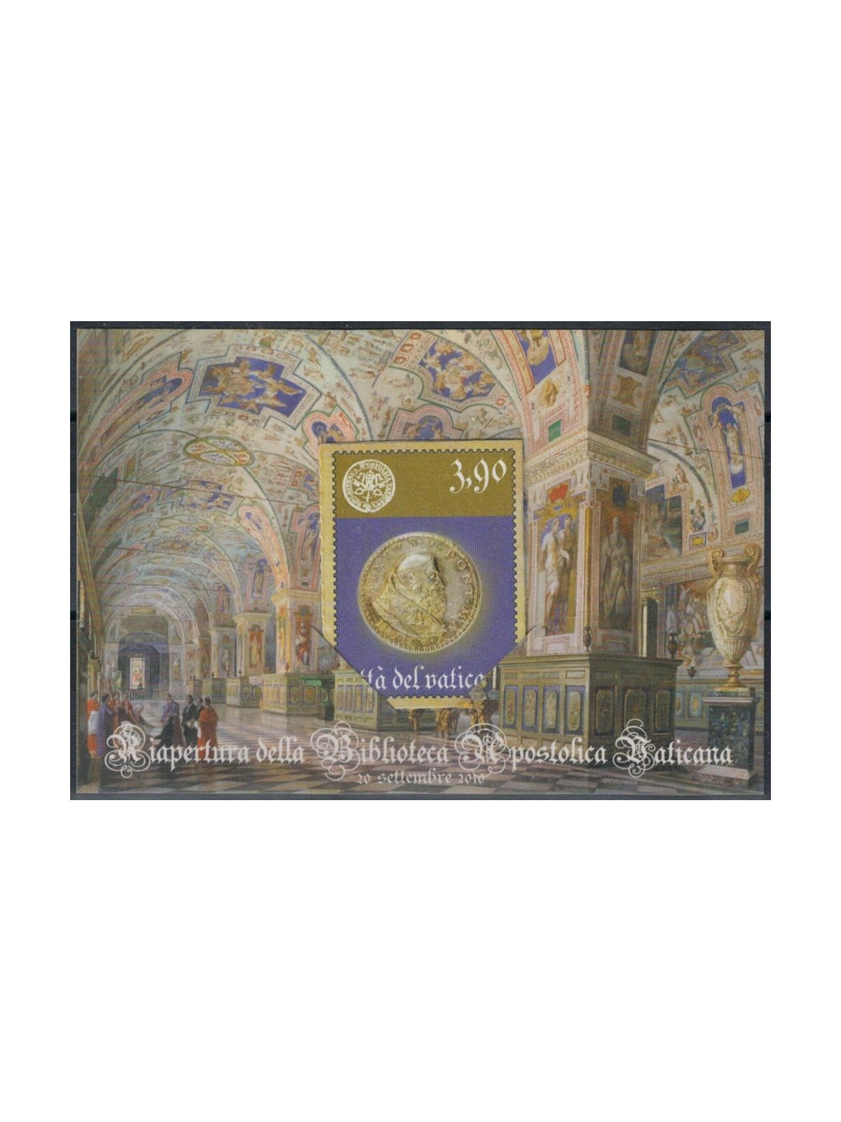 VATICANO 2010 Biblioteca Apostolica, minilibro MNH**
