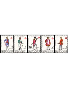 SMOM 1969 Ancient uniforms (1st series) 5v MNH**
