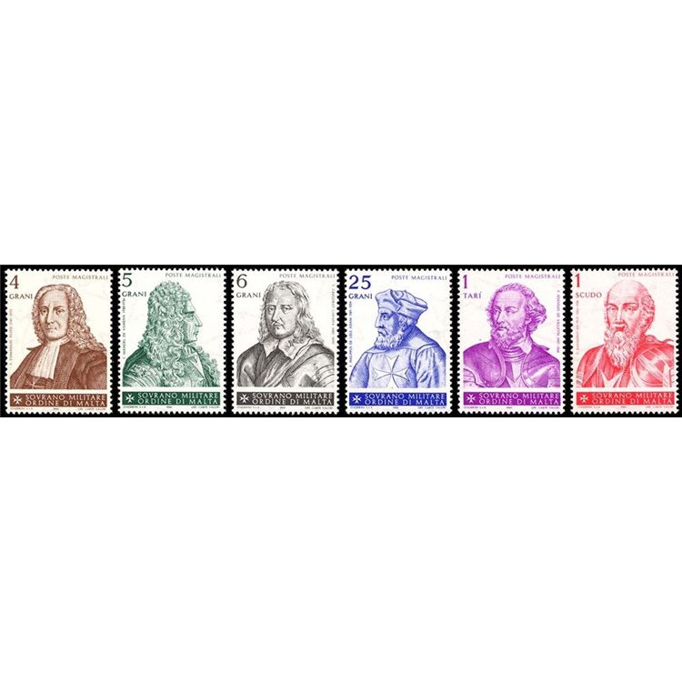 SMOM 1969 Grand Masters 1st series 6v MNH**