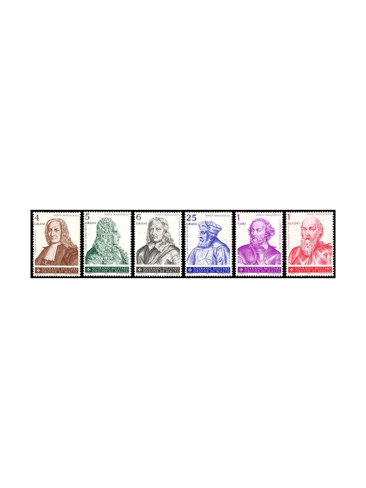 SMOM 1969 Grand Masters 1st series 6v MNH**
