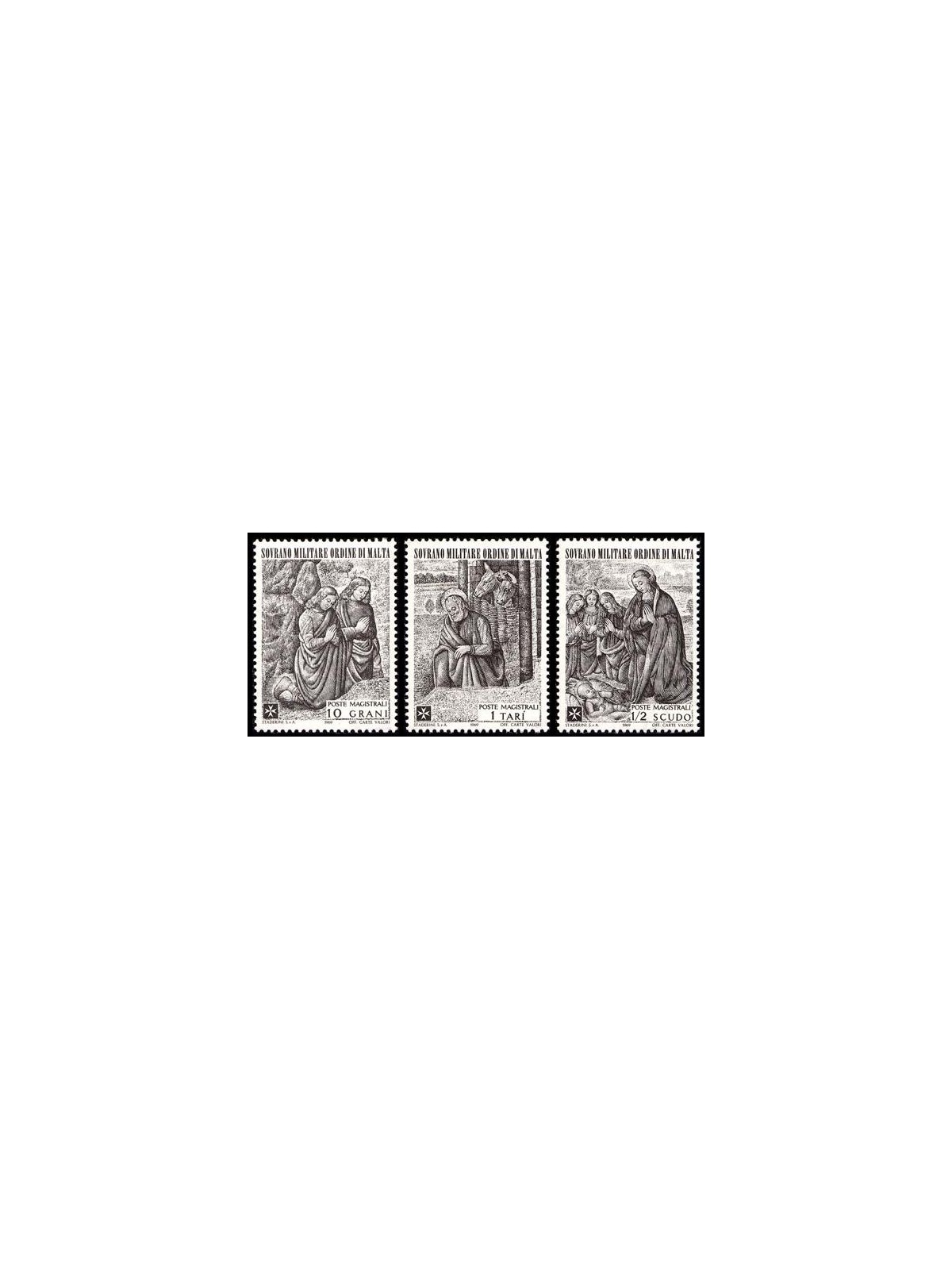 SMOM 1969 Christmas 3v MNH**