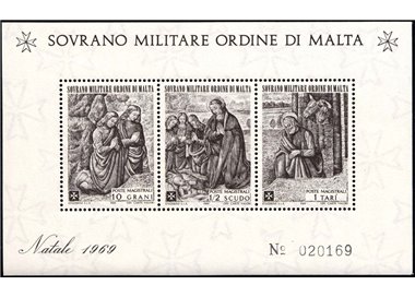 SMOM 1969 Natale BF MNH**