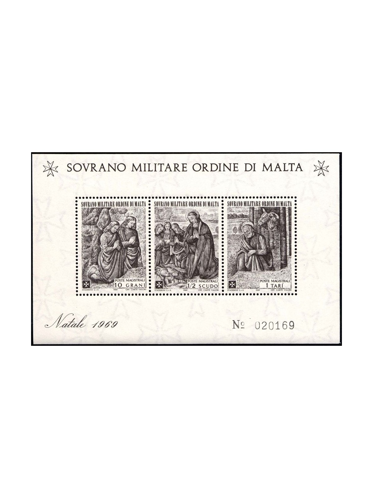 SMOM 1969 Natale BF MNH**