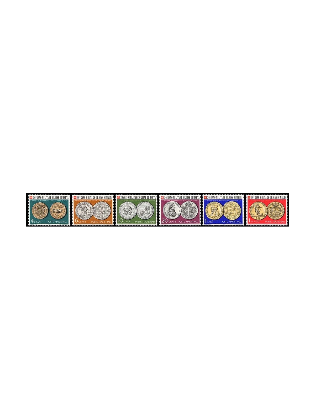 SMOM 1970 Ancient coins 1st series 6v MNH**