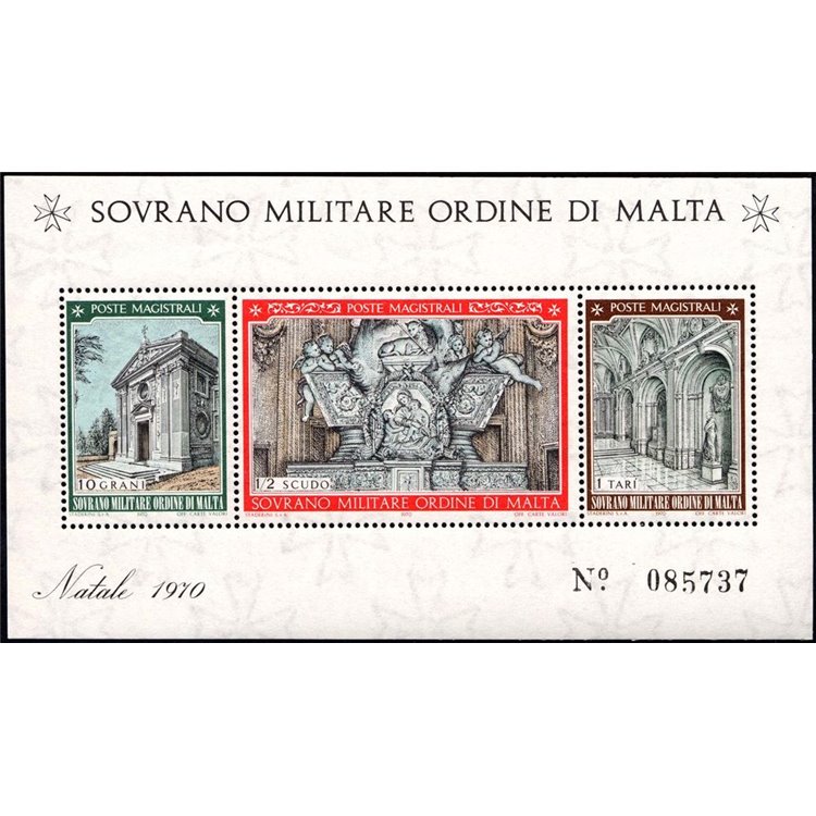 SMOM 1970 Natale BF MNH**