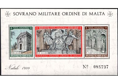 SMOM 1970 Natale BF MNH**