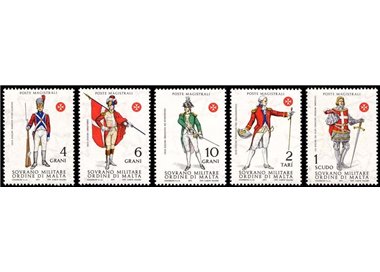 SMOM 1971 Antiche uniformi 2ª serie 5v MNH**