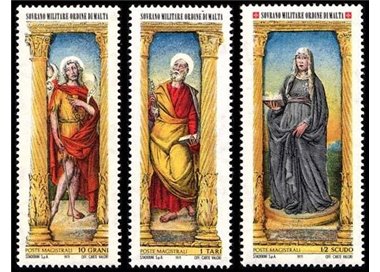 SMOM 1971 Natale 3v MNH**