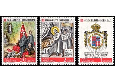 SMOM 1972 Angelo De Mojana 3v MNH**