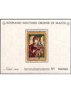 SMOM 1972 Christmas s/s MNH**