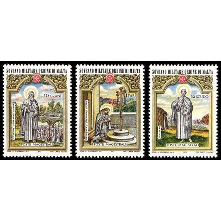 SMOM 1973 Natale 3v MNH**