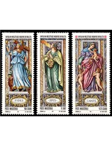 SMOM 1974 Natale 3v MNH**