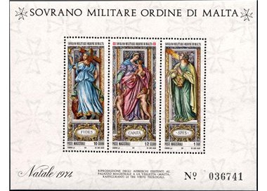 SMOM 1974 Natale BF MNH**