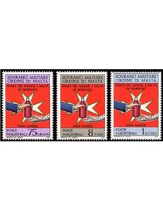 SMOM 1975 Blood Bank 3v MNH**