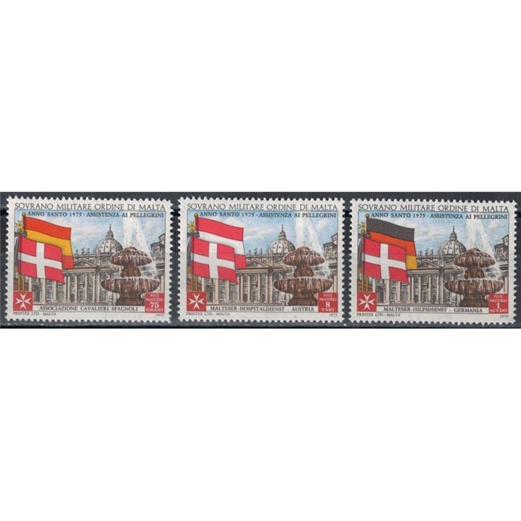 SMOM 1975 Anno Santo 3v MNH**