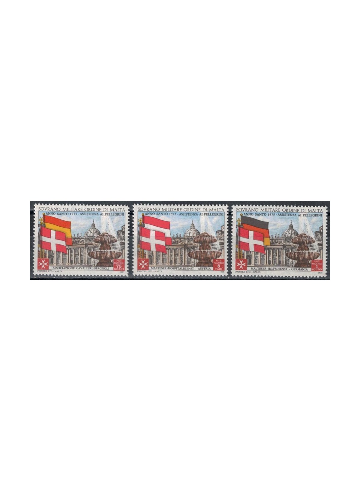 SMOM 1975 Anno Santo 3v MNH**