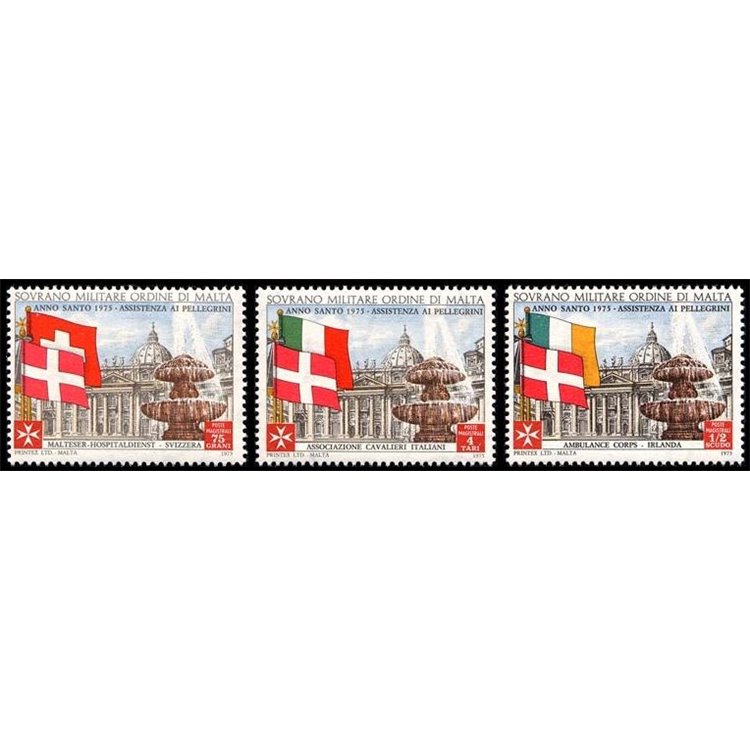 SMOM 1975 Christmas 3v MNH**