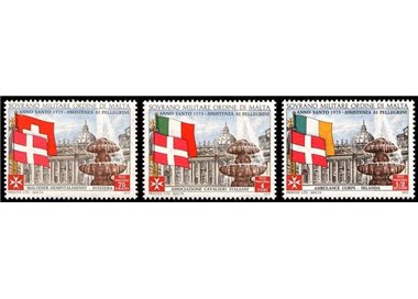 SMOM 1975 Natale 3v MNH**