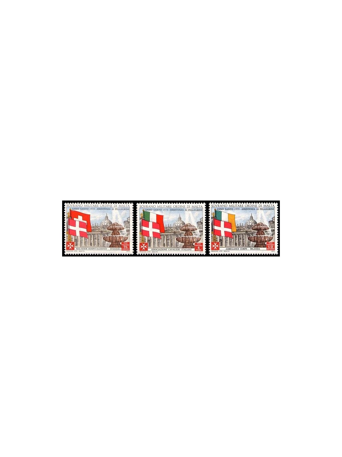 SMOM 1975 Christmas 3v MNH**