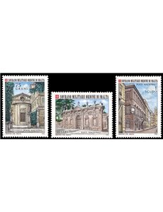 SMOM 1976 Seats of the Order, 2nd series 3v MNH**