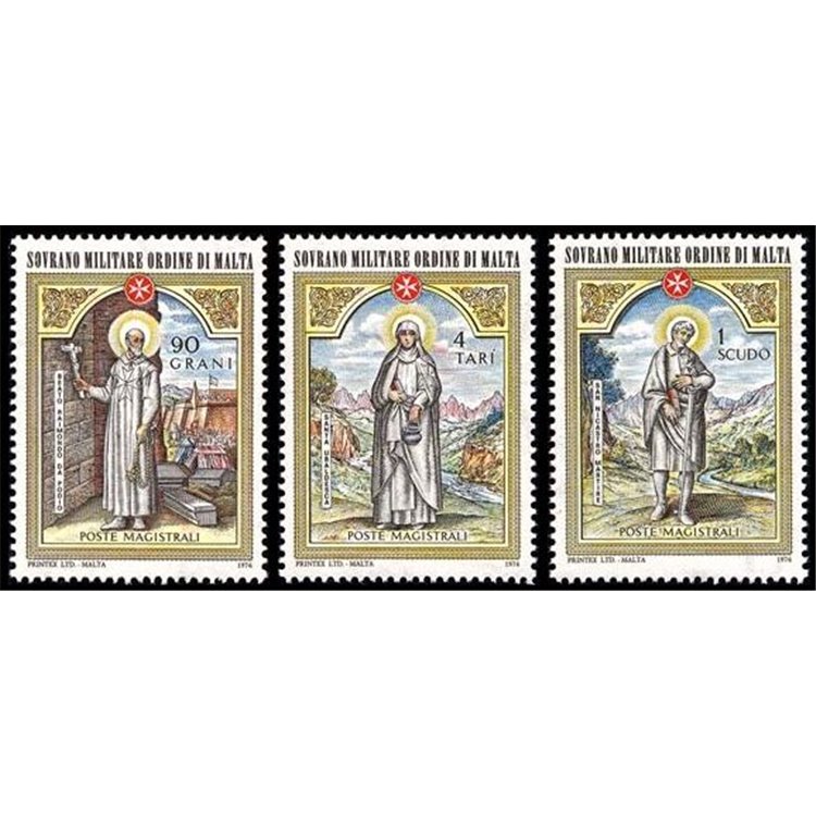 SMOM 1976 Christmas 3v MNH**