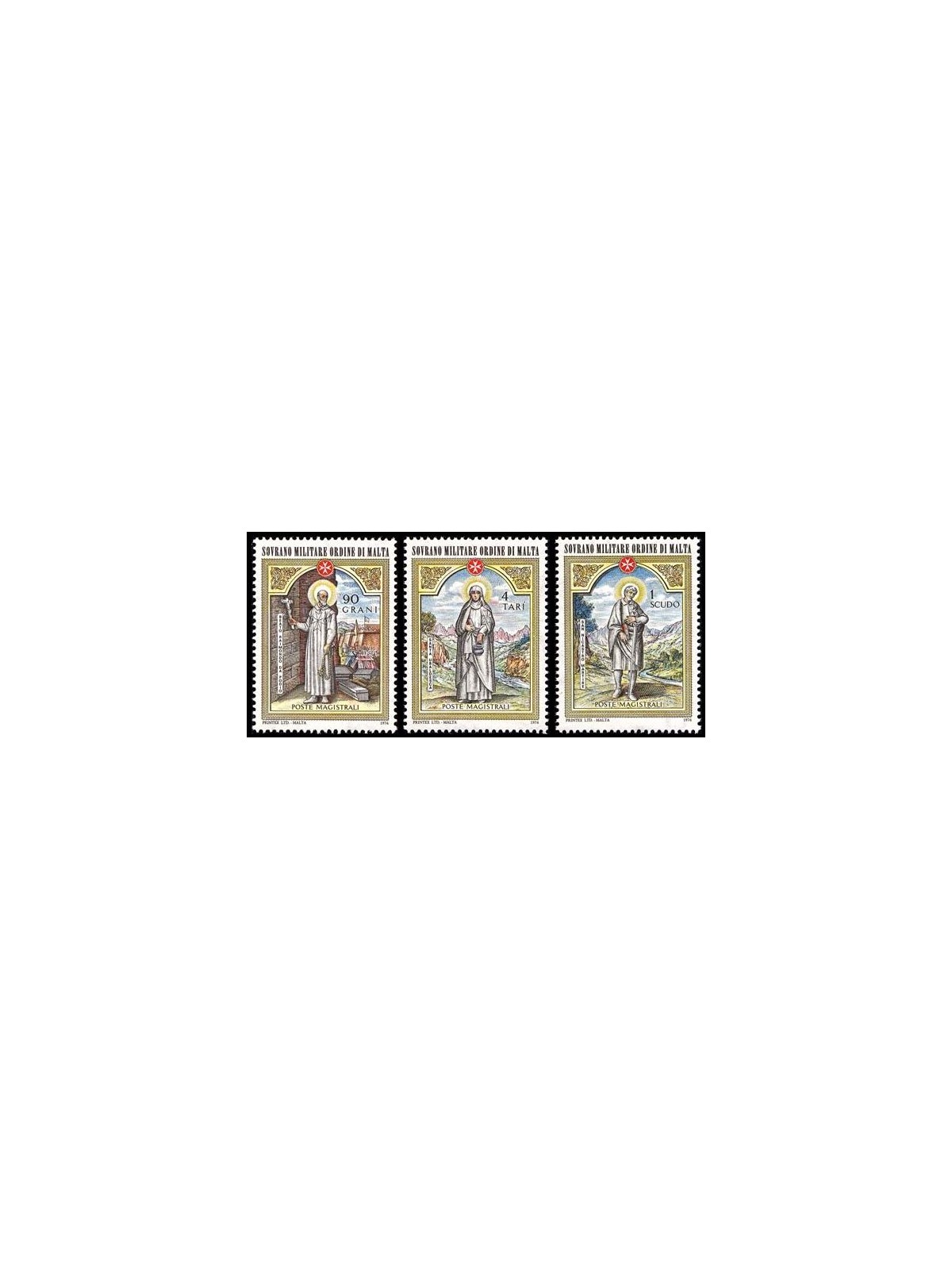 SMOM 1976 Christmas 3v MNH**