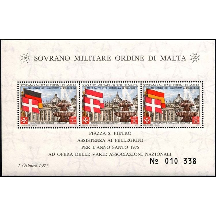 SMOM 1975 Anno Santo BF MNH**