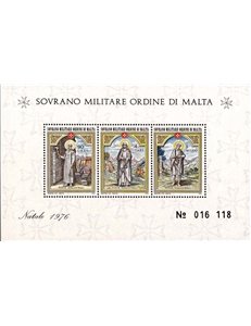 SMOM 1976 Christmas s/s MNH**