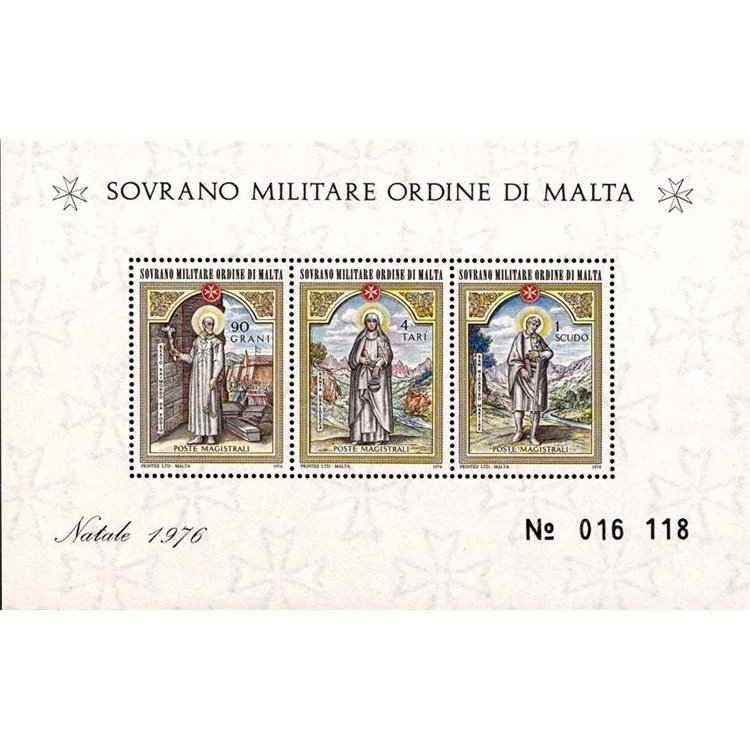 SMOM 1976 Natale BF MNH**