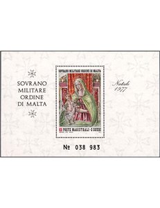 SMOM 1977 Natale BF MNH**